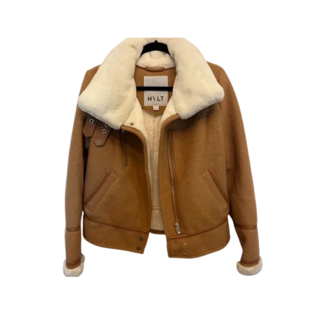 Anthropologie/NVLT Brushed Melton Wool Blend Jacket